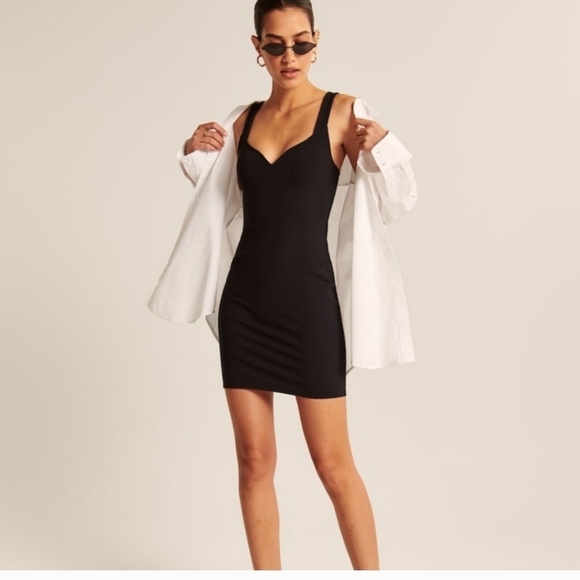 ABERCROMBIE & FITCH SWEETHEART POINTE SLEEVELESS DRESS IN BROWN, SZ MEDIUM TALL - Picture 2 of 11